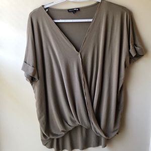 Oversized olive shirt . Size medium